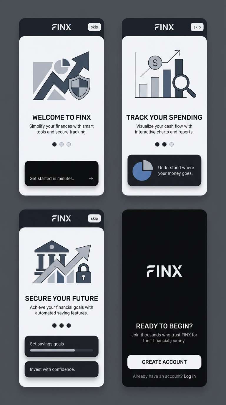 fintech onboarding ui