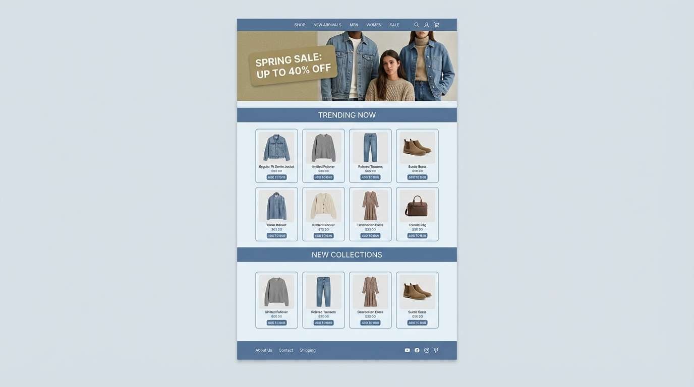 cloudy denim homepage