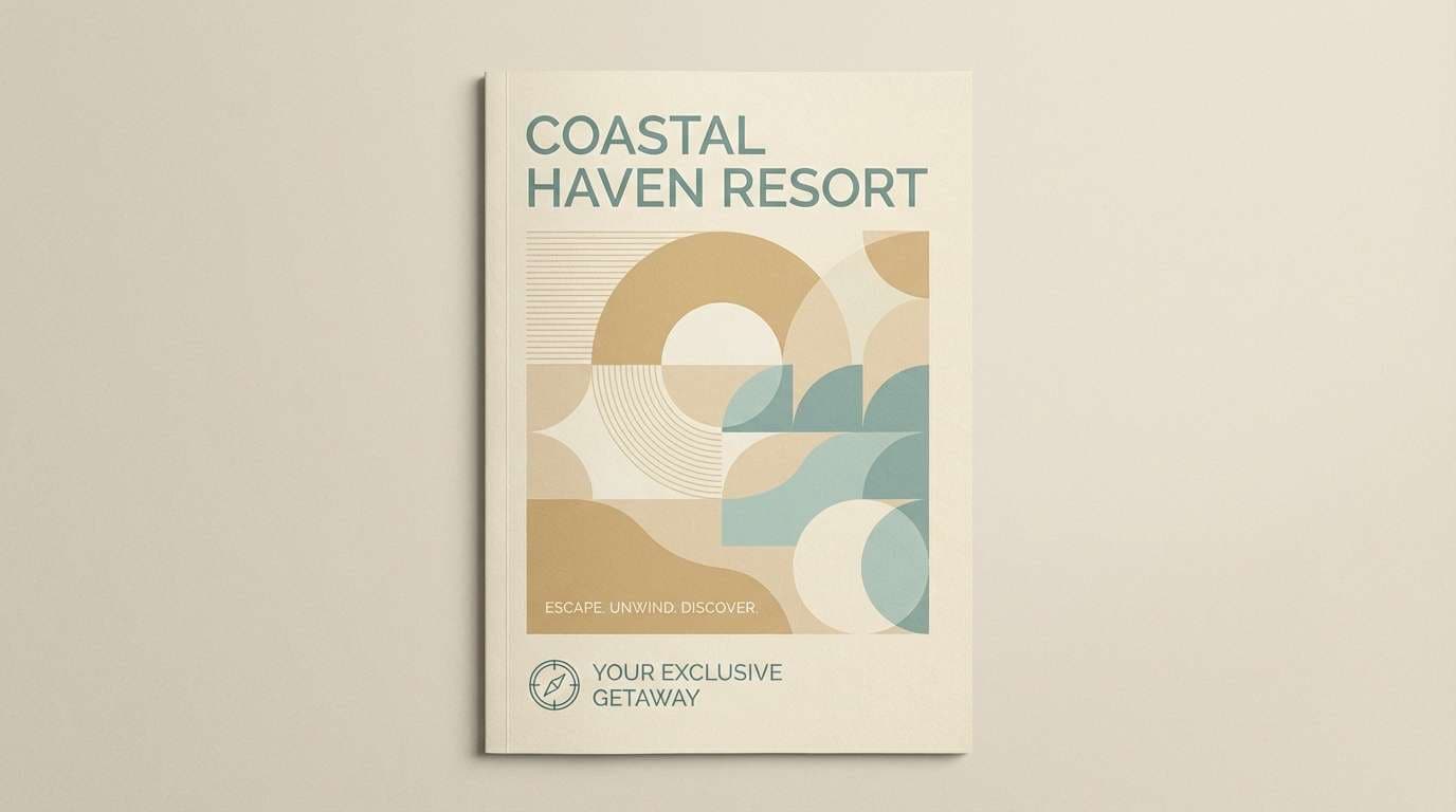 coastal brochure cover layout