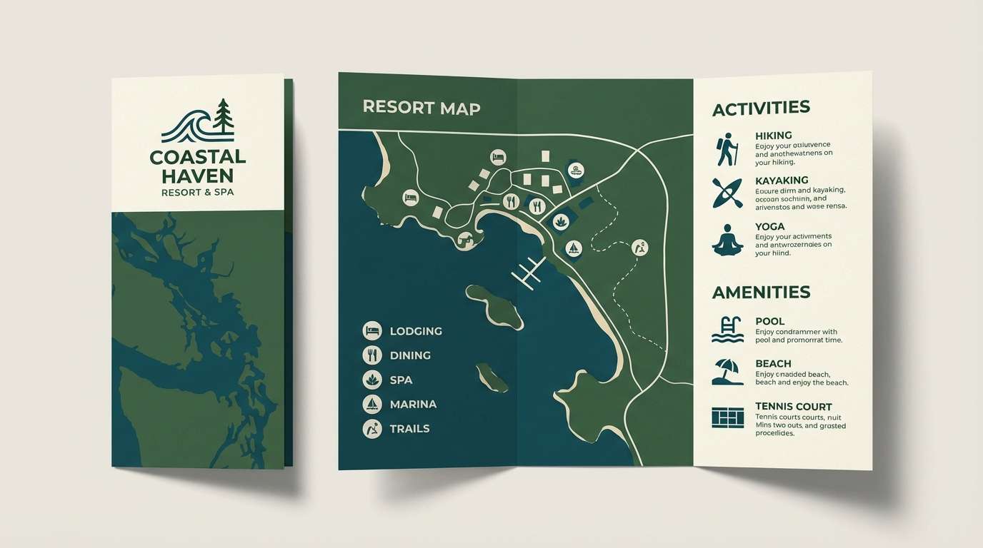 coastal brochure layout