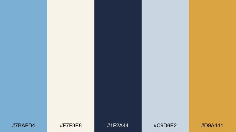 coastal campus carolina blue color palette with hex codes