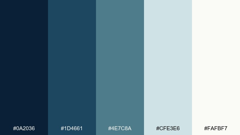 coastal chalk color palette with hex codes