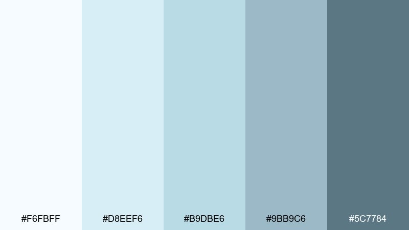 coastal chalk soft color palette with hex codes