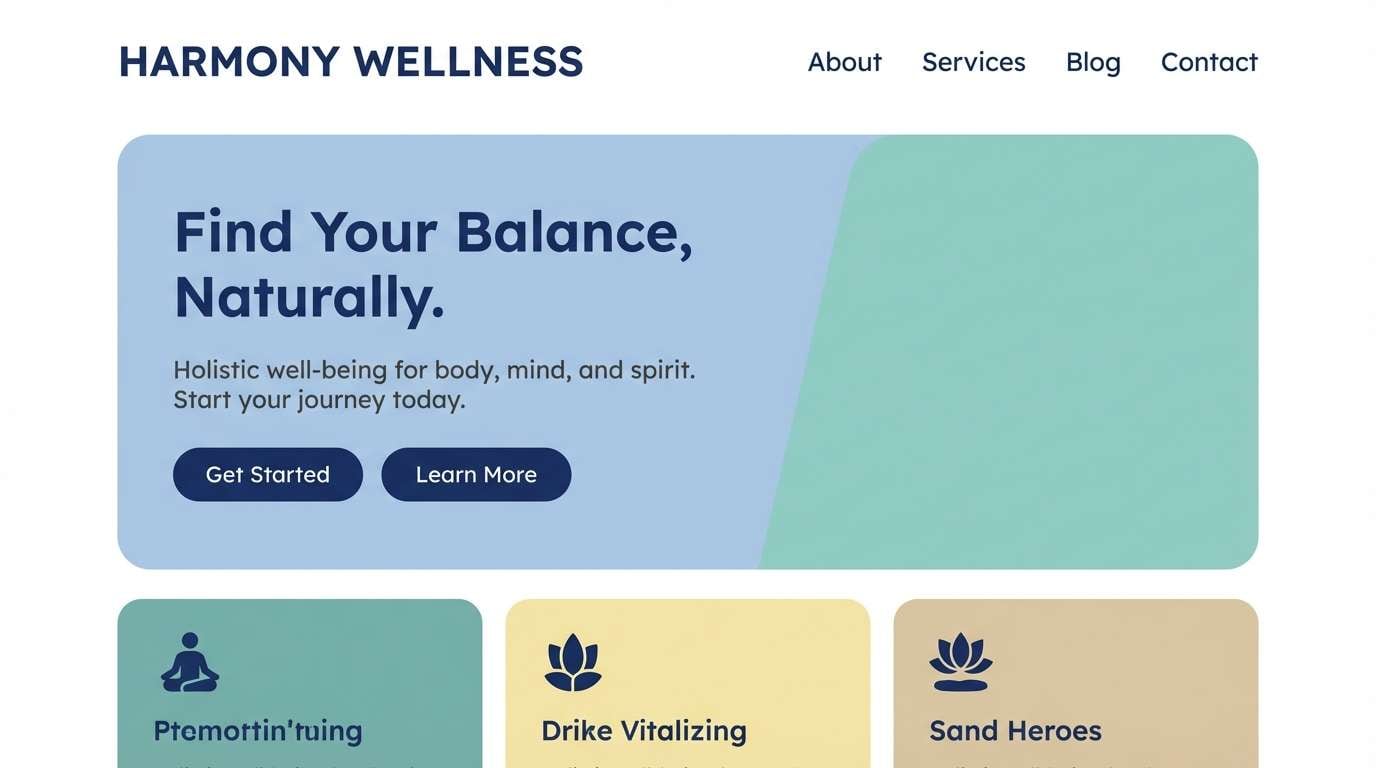 coastal wellness landing page