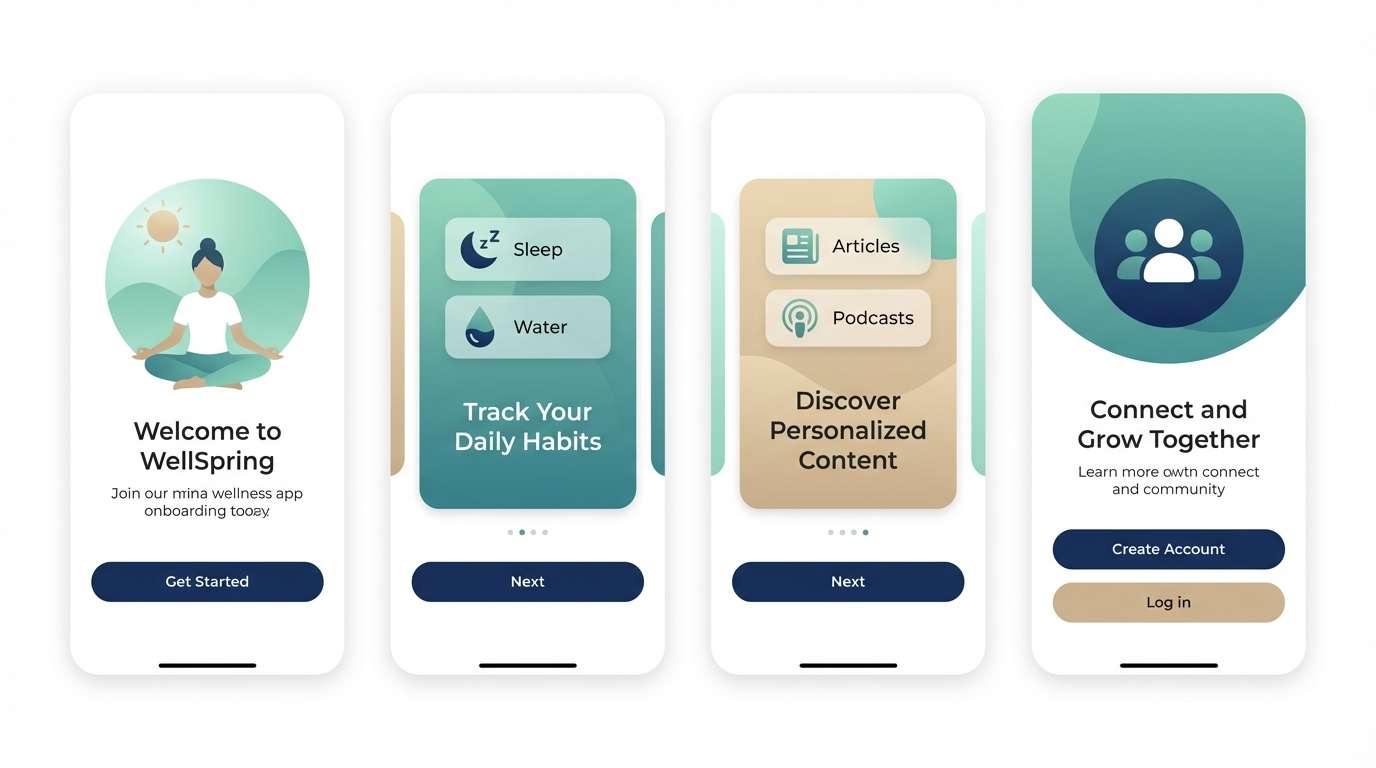 wellness onboarding ui