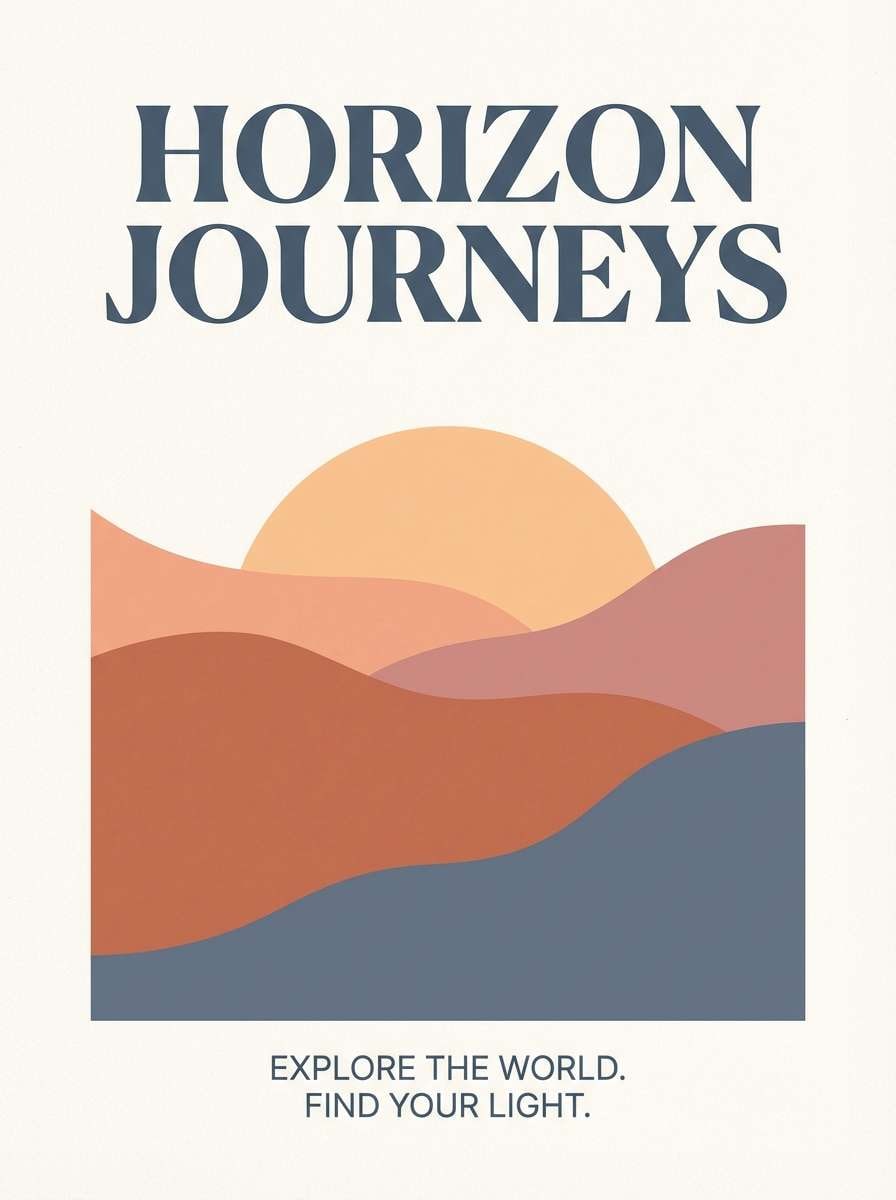 travel brochure cover