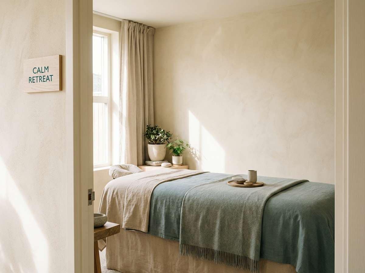 serene spa room