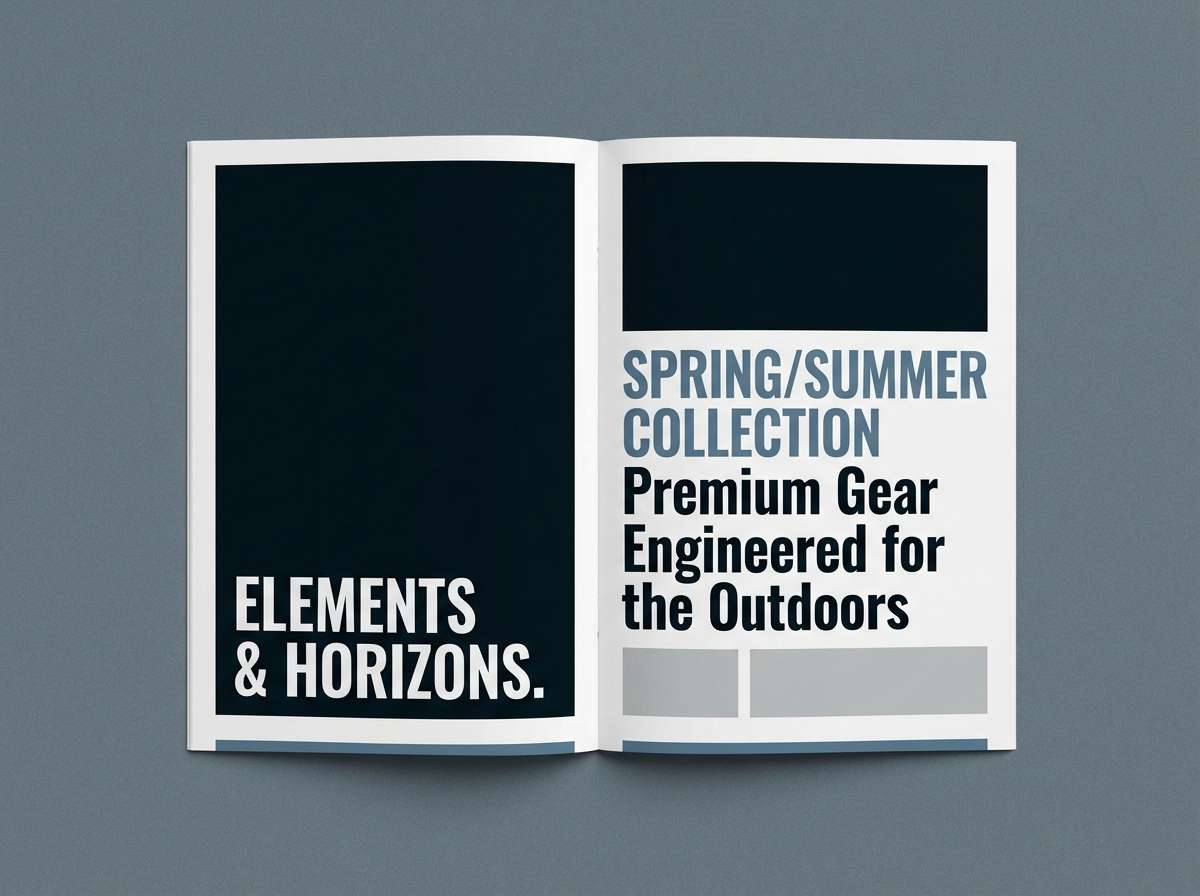 outdoor lookbook layout