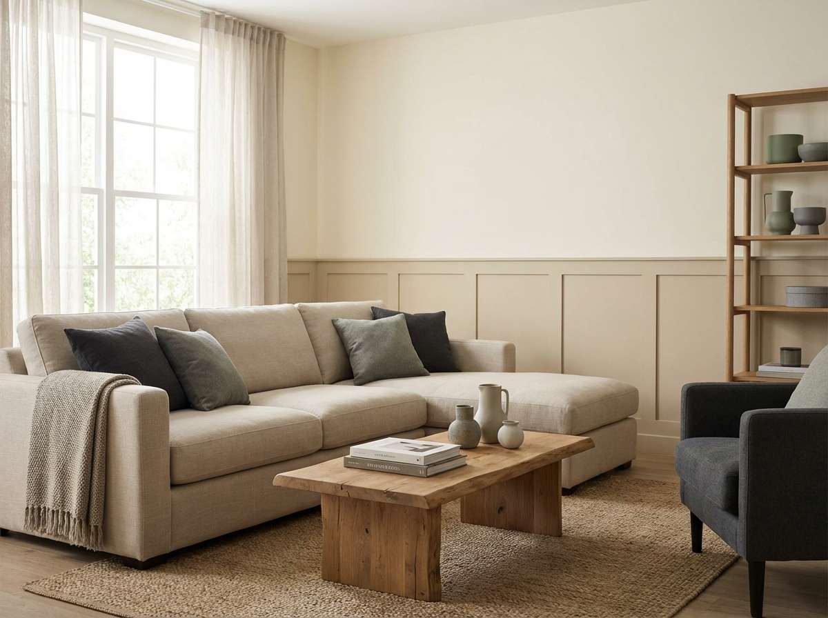 neutral living room paint