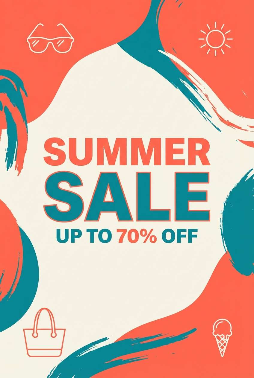 summer sale poster