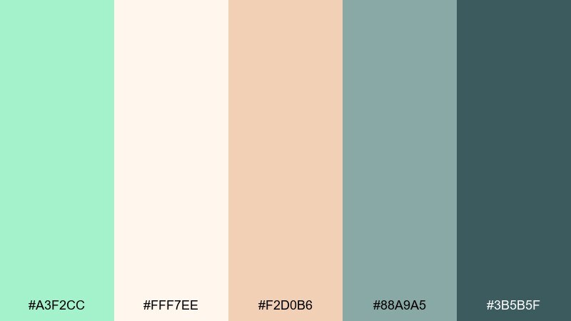 coastal cottage linen color palette with hex codes