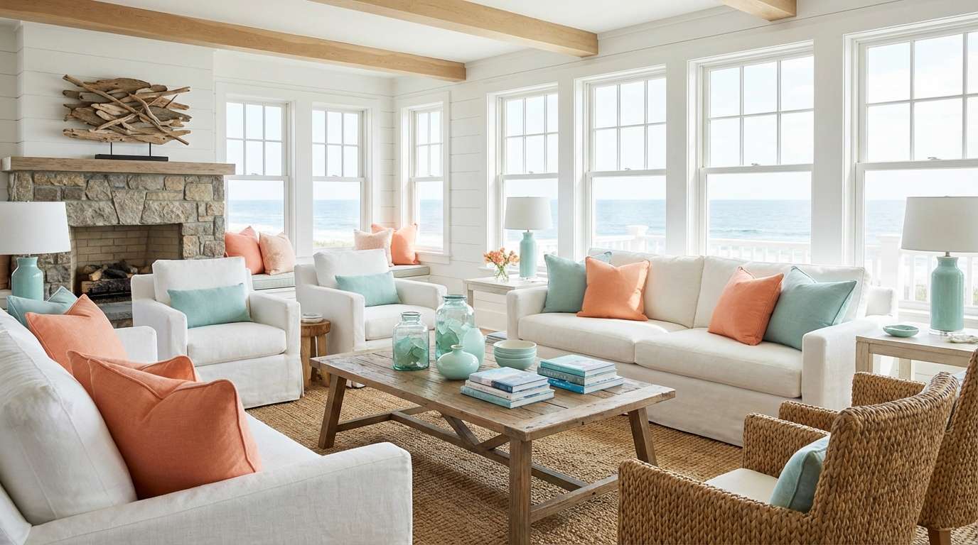 coastal living room colors