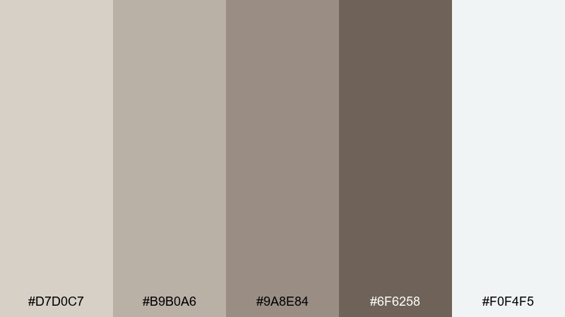 coastal driftwood color palette with hex codes