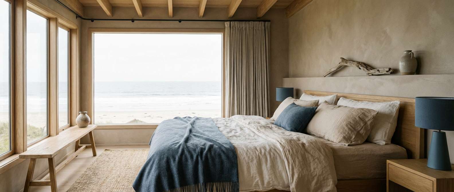 coastal taupe bedroom