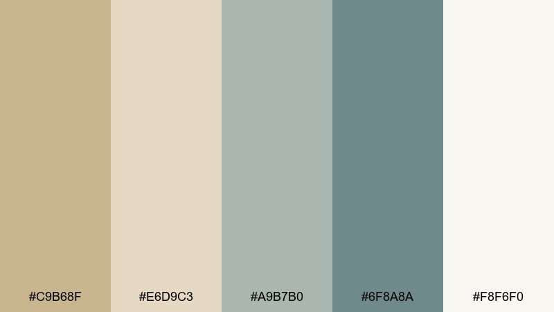 coastal dune khaki beige color palette with hex codes
