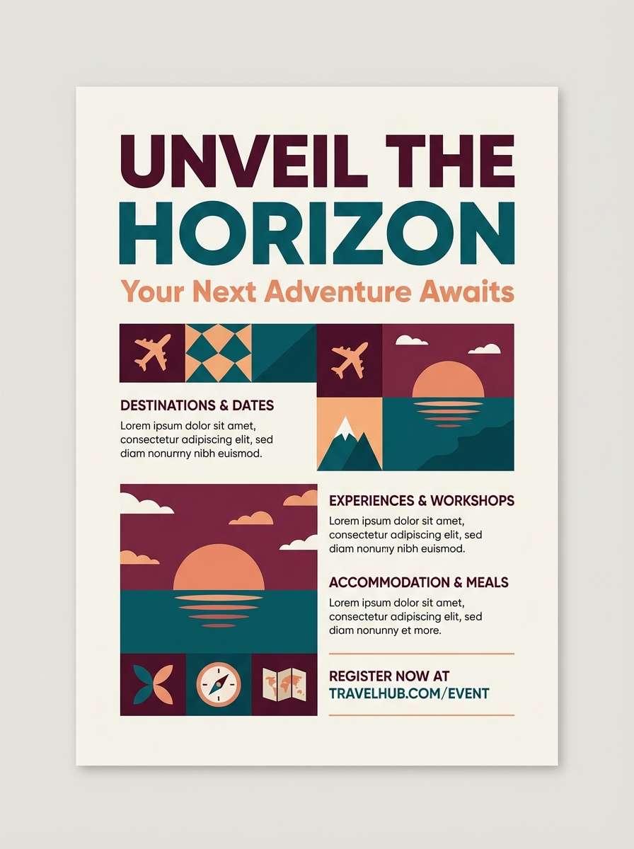 travel event flyer