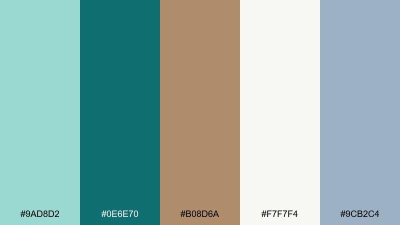 coastal essaouira moroccan color palette with hex codes