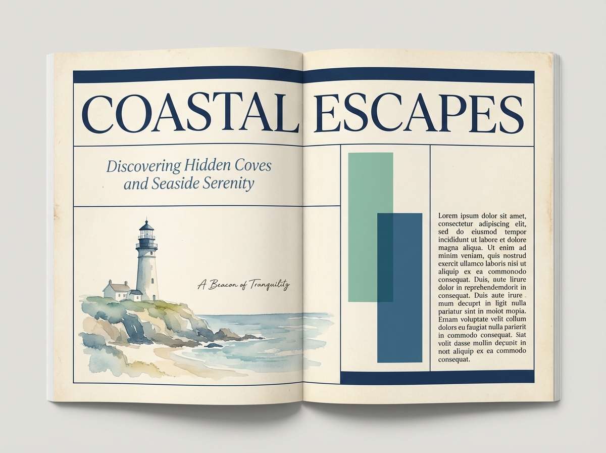 coastal editorial layout