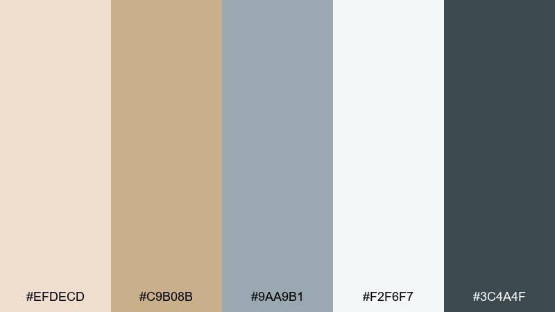 coastal sandstone color palette with hex codes