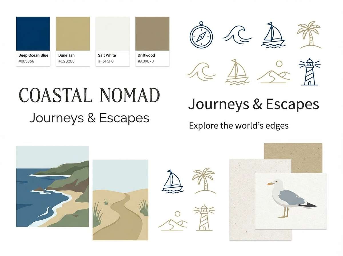 coastal travel brand board
