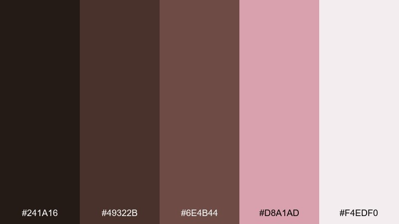 cocoa blush ui color palette with hex codes