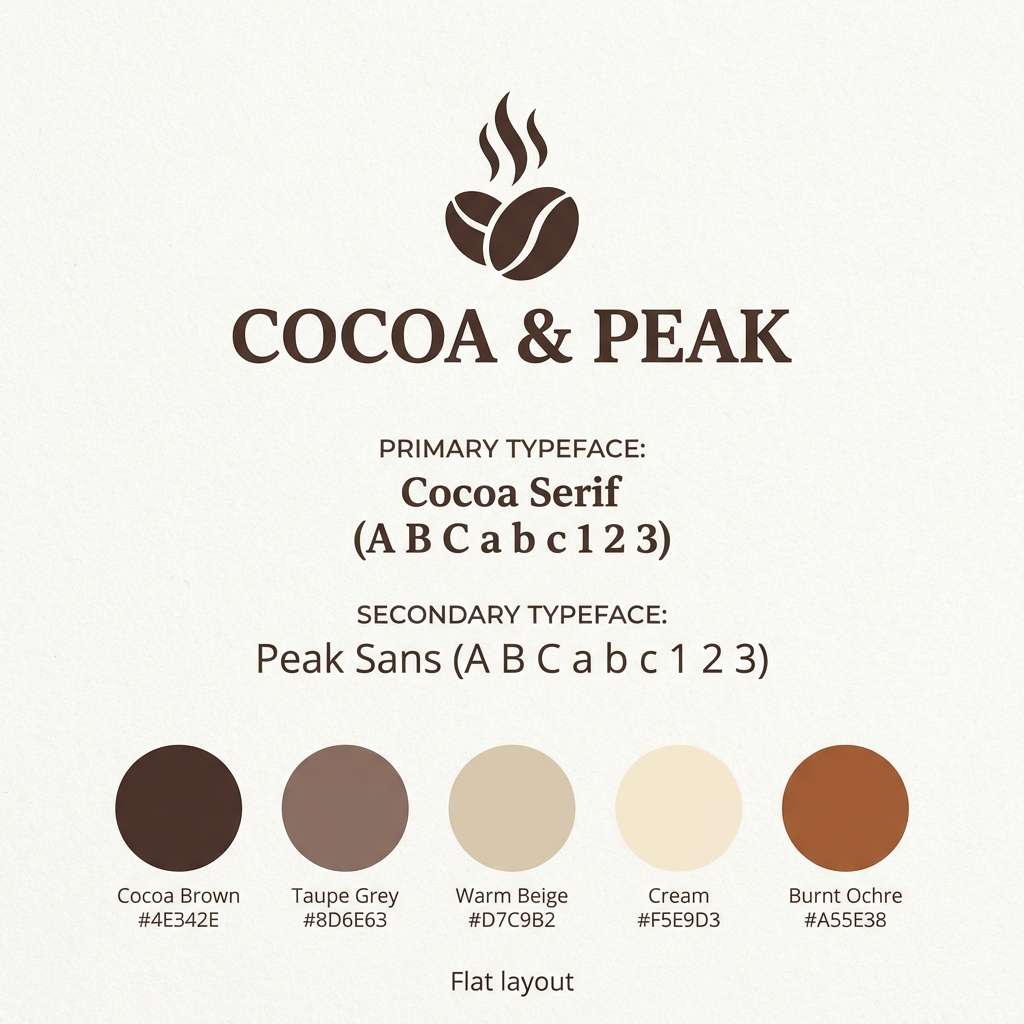 taupe coffee branding