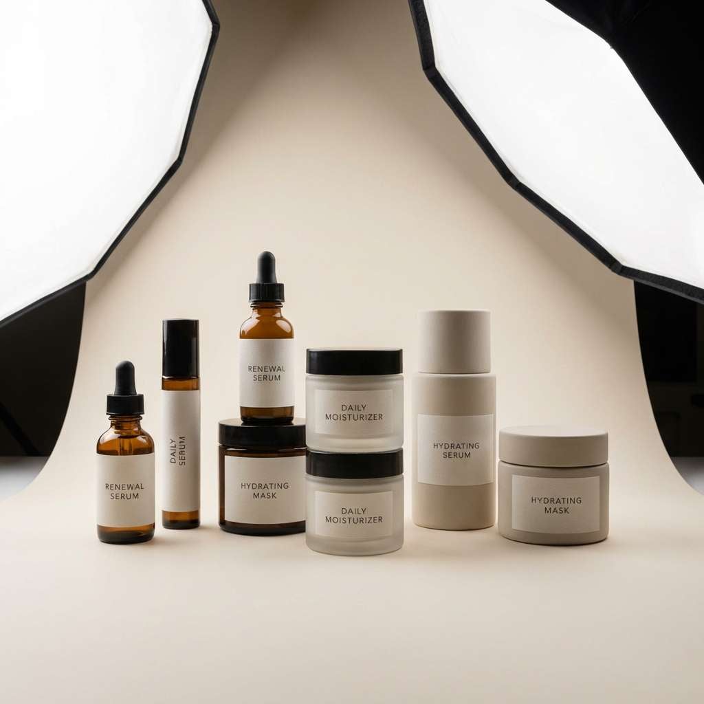 cocoa peony skincare packaging