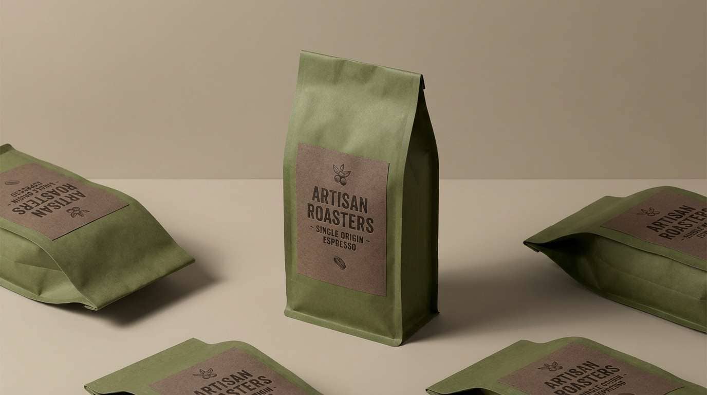 coffee bag product ad