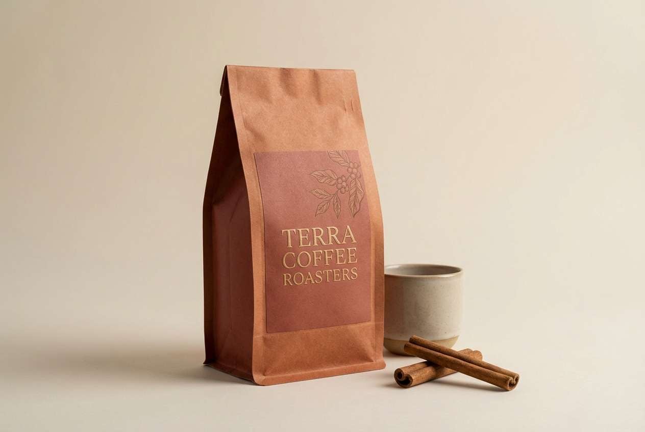 coffee bag packaging mockup