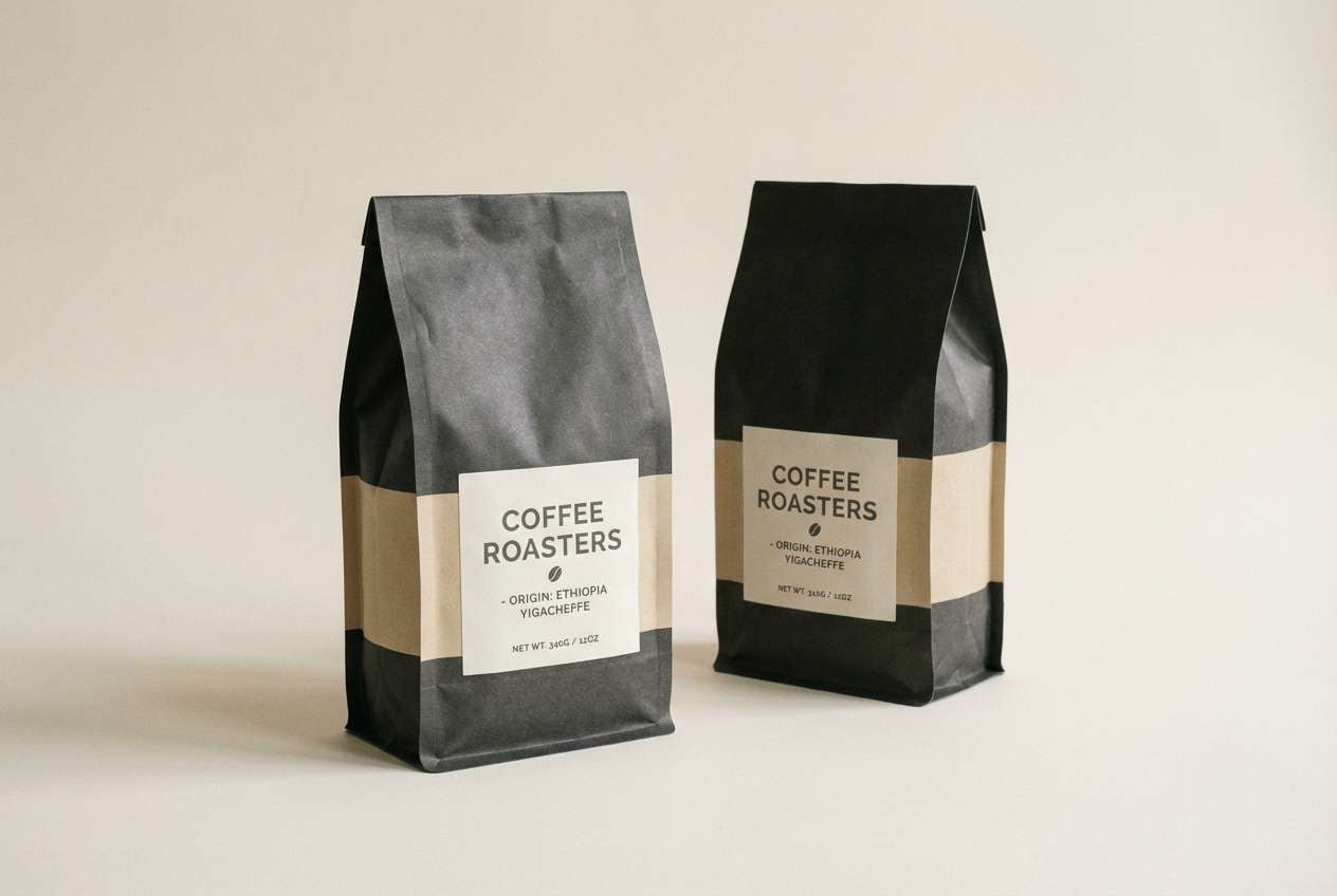 coffee bag label packaging