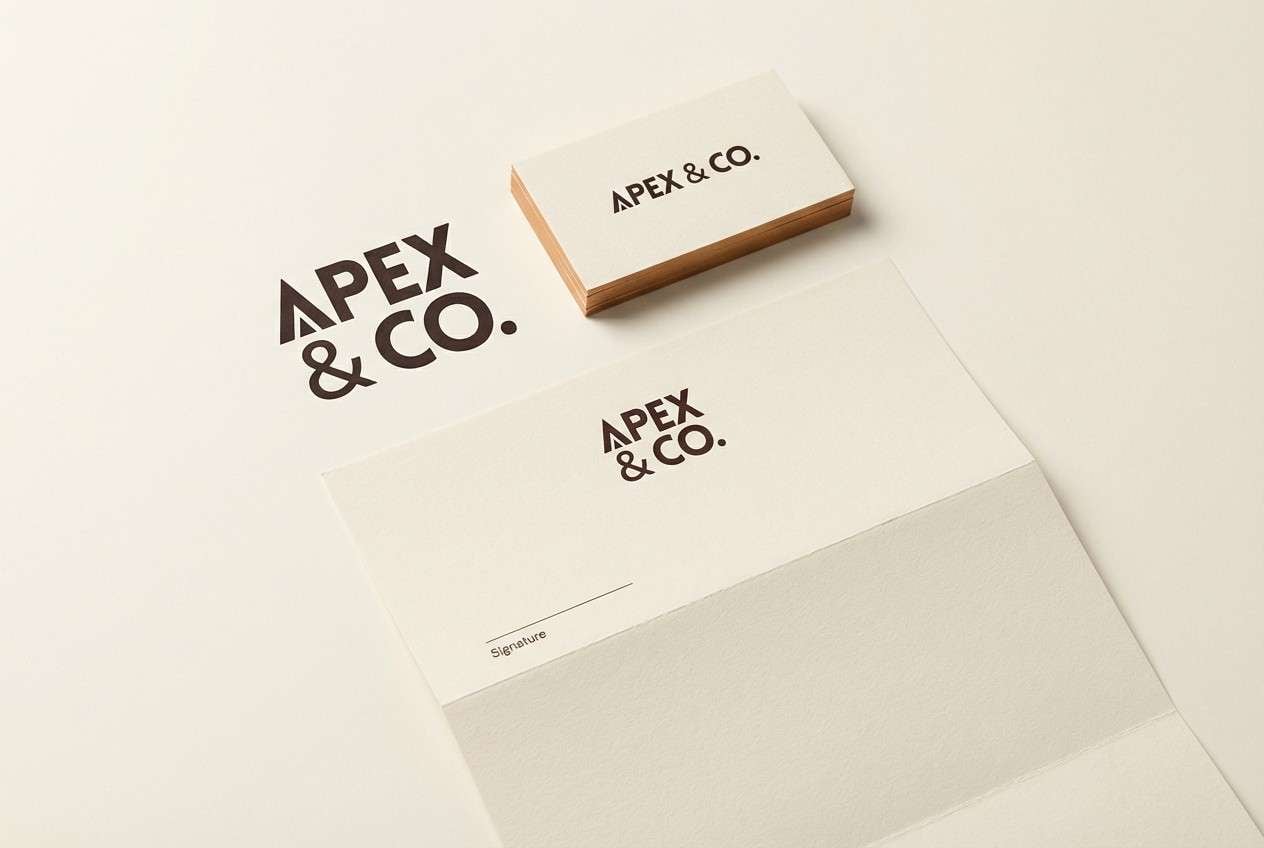 espresso brown branding cards