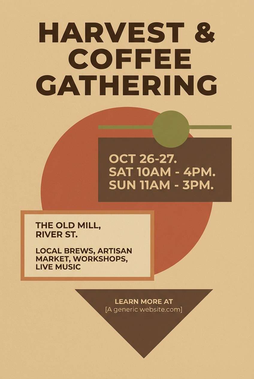 terracotta event flyer