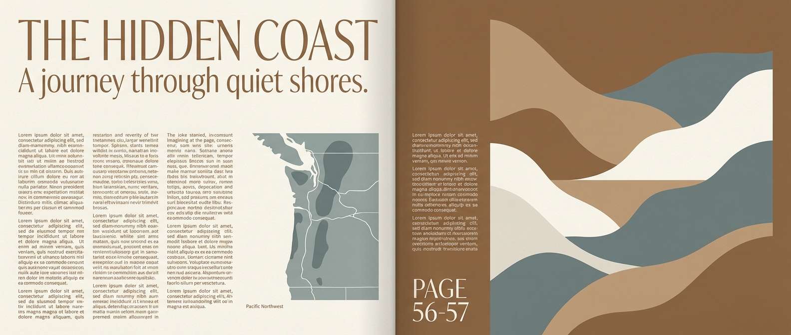 hazelnut harbor editorial spread