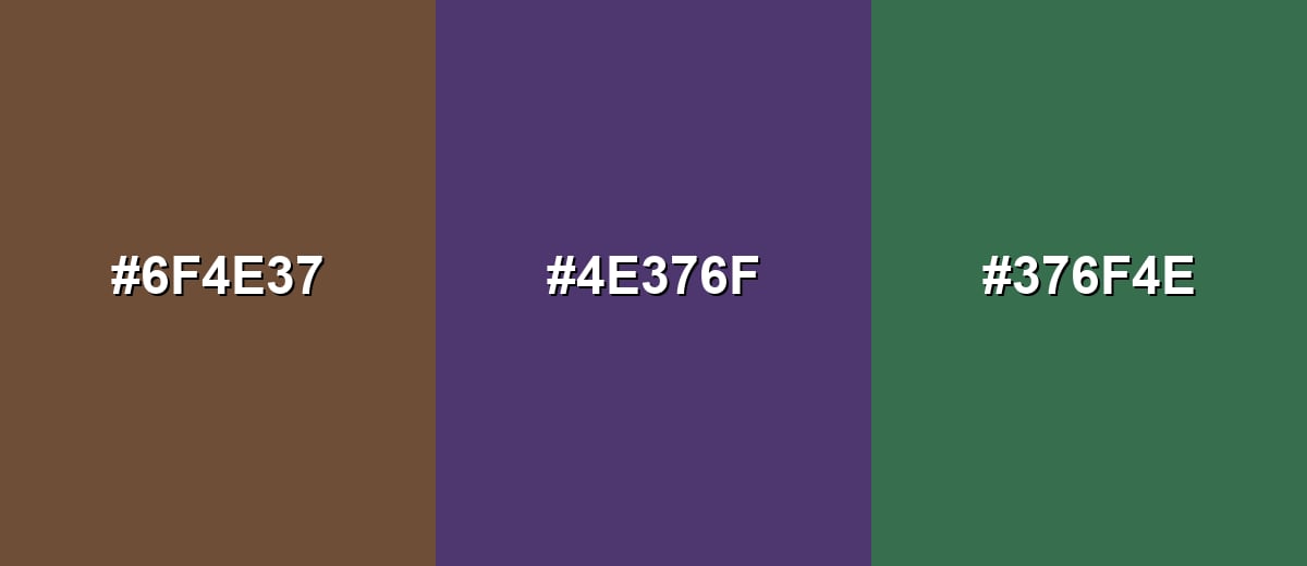 triadic combinations of coffee-color