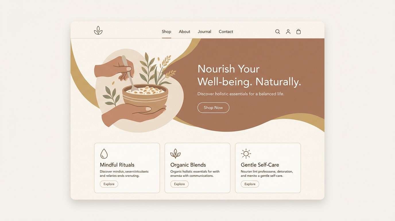 oat toned landing page