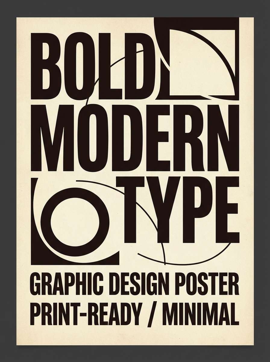 espresso typography poster