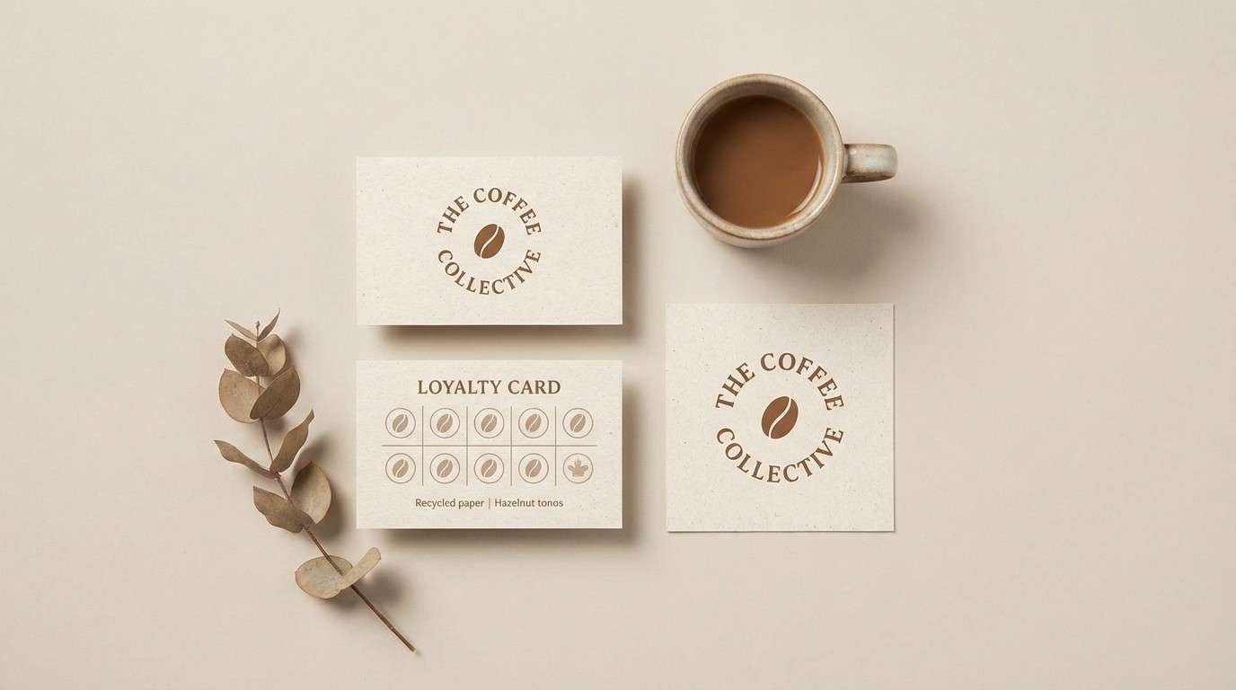 warm small business brand kit