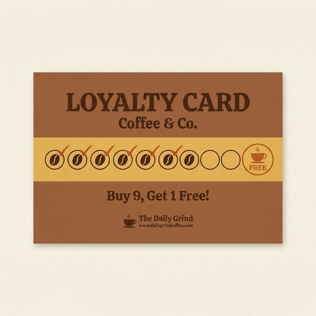 coffee loyalty card design