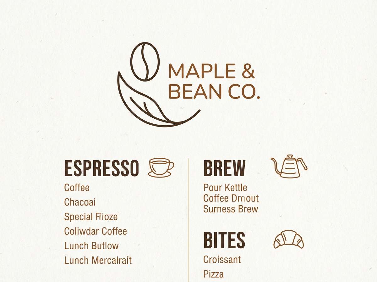 coffee menu design