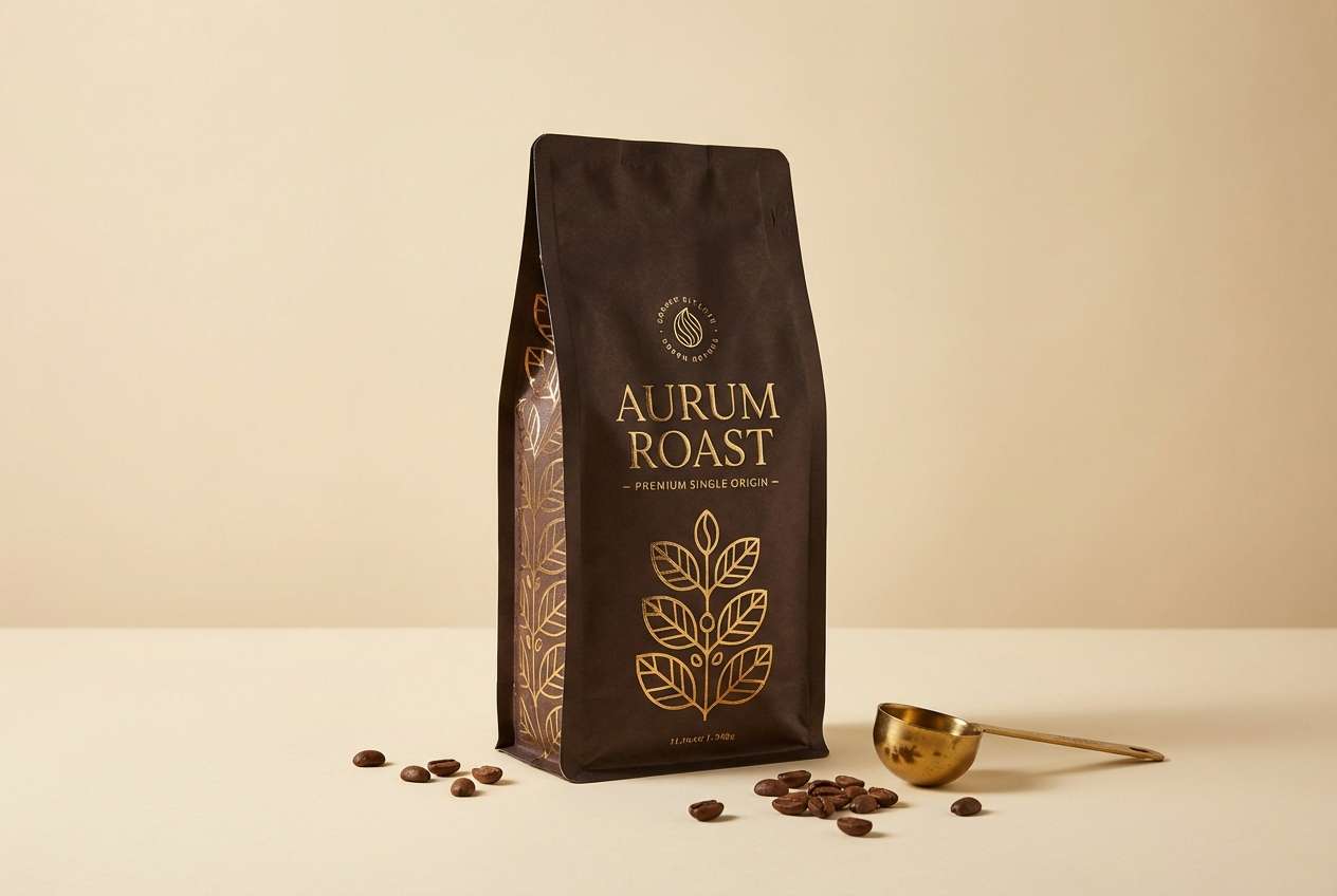 premium coffee bag ad