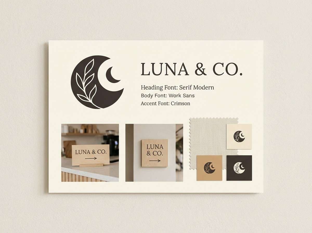 brand identity board layout