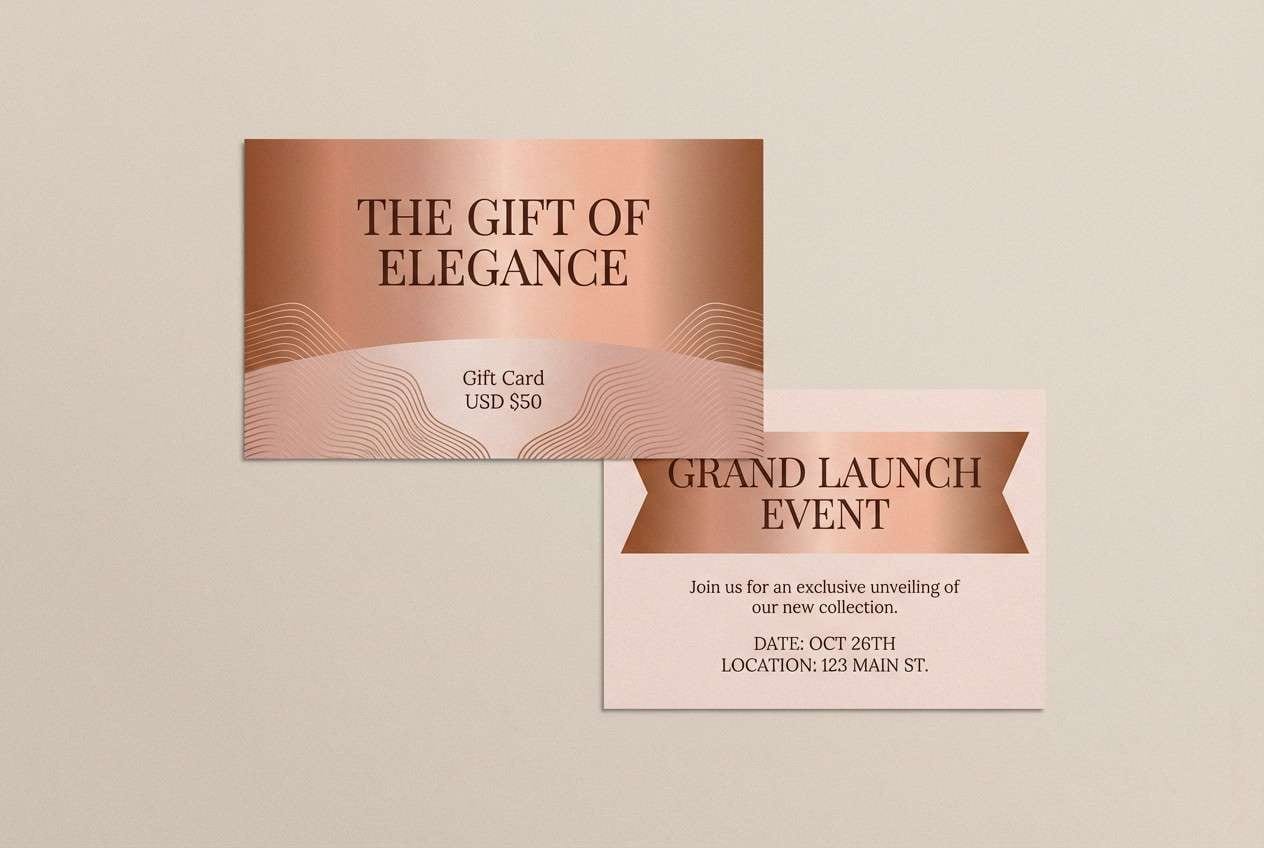 gift card launch flyer