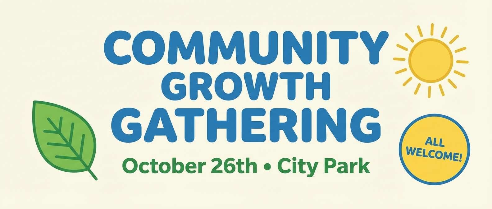 community event banner