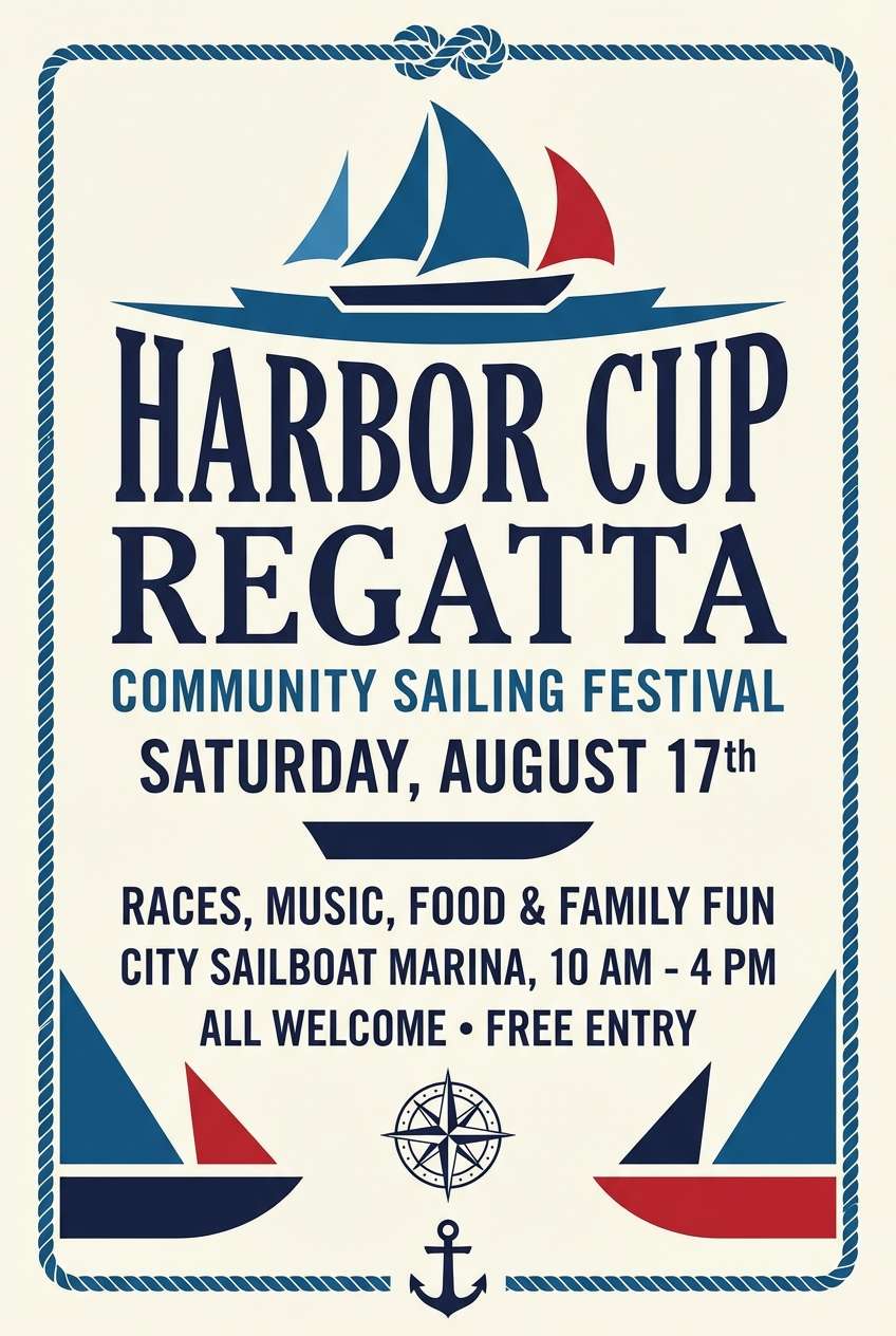 community event flyer