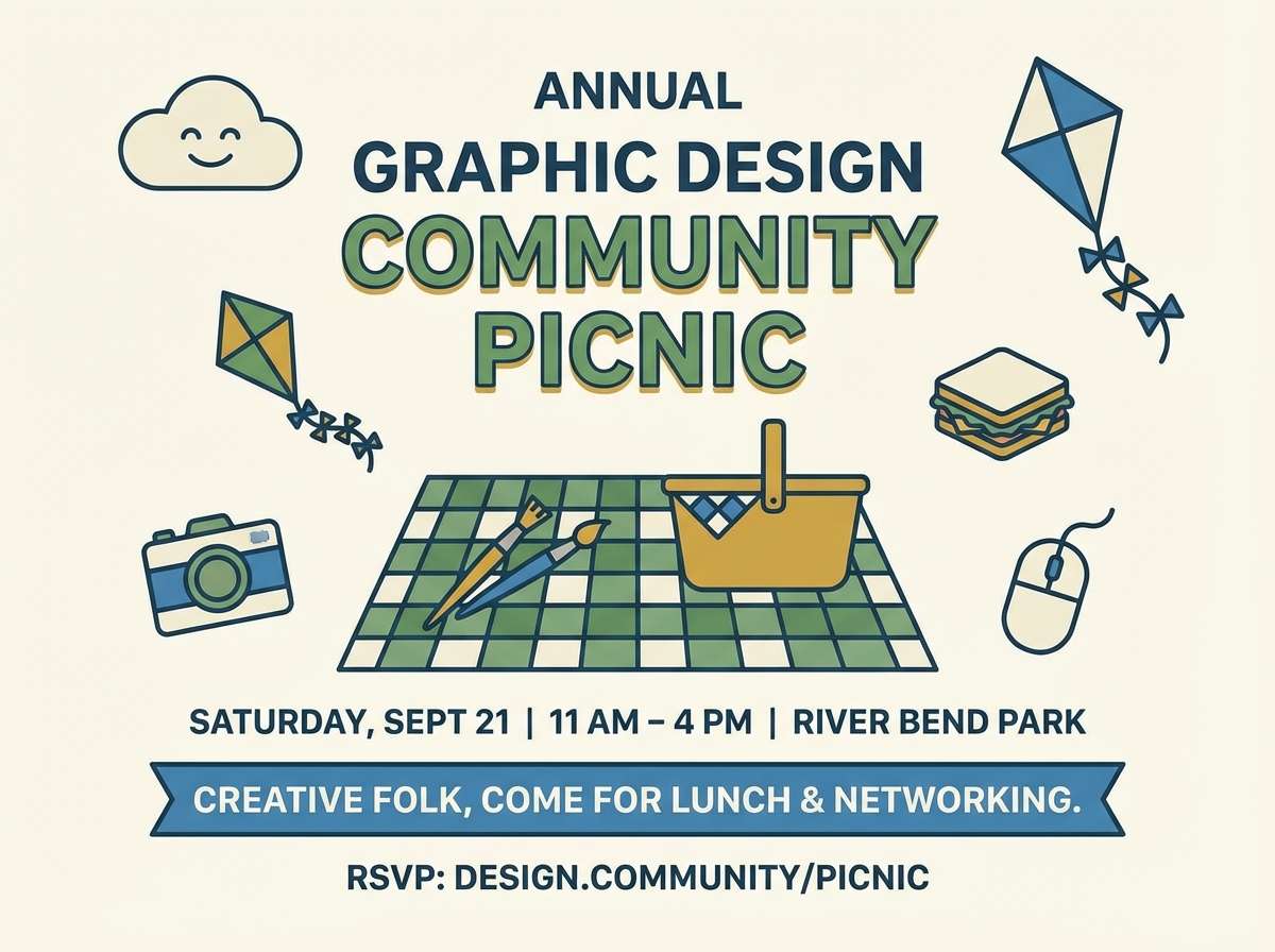 community picnic flyer