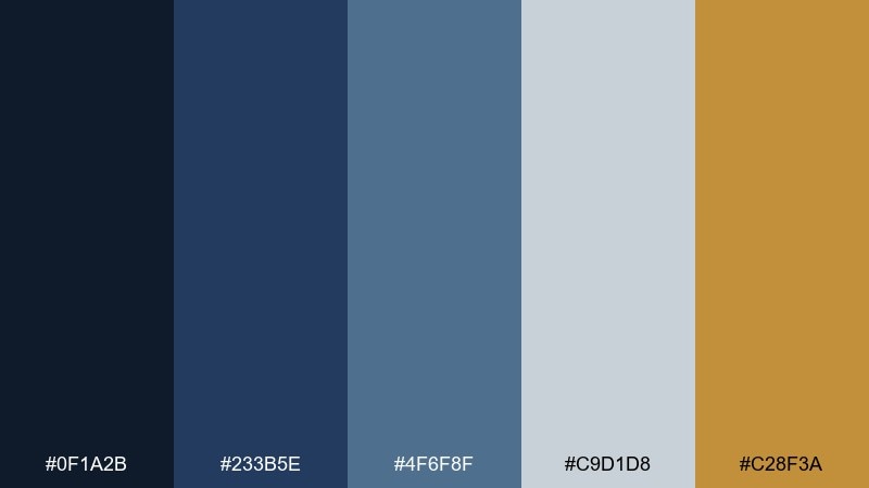 commuter navy subway color palette with hex codes