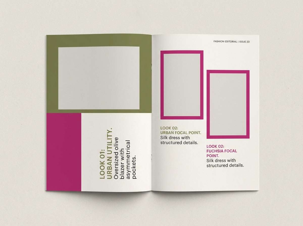 fashion lookbook layout