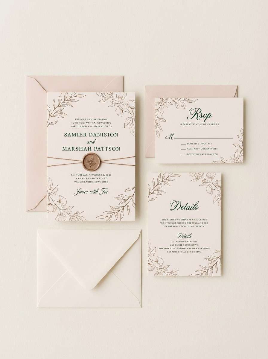 wedding invitation suite