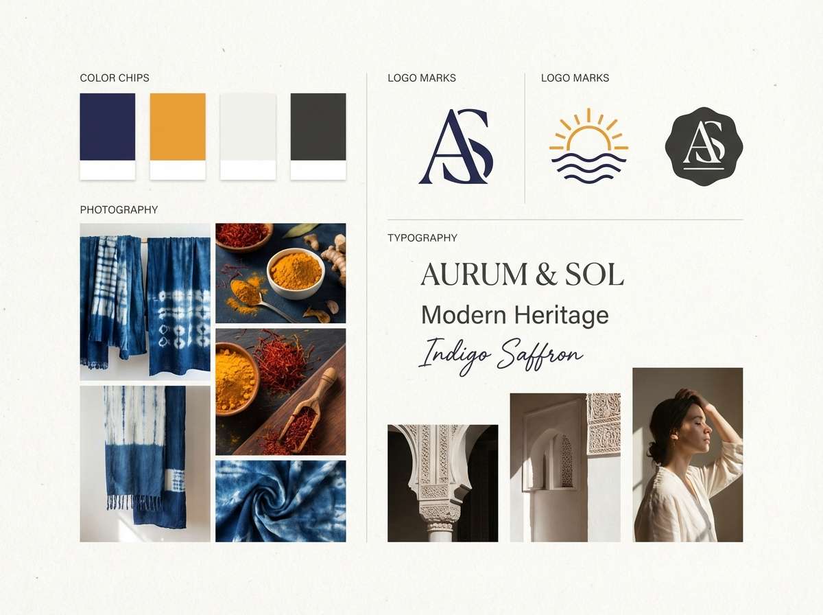 design studio moodboard