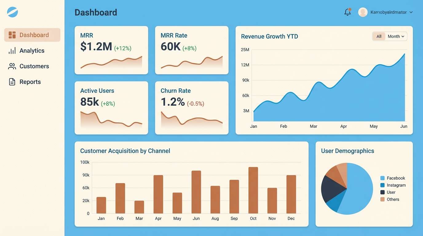 saas dashboard ui